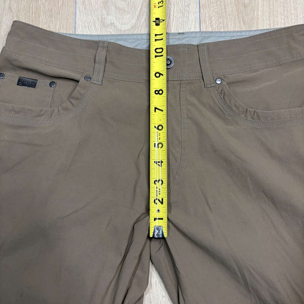 Kuhl Deceptr Men 34x34 Khaki Brown Technical Hiking Utility Travel Stretch Pants - Picture 11 of 13